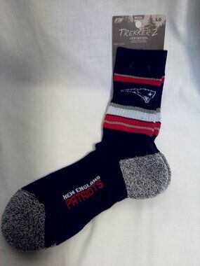 Trekker 2 New England Patriots wool socks Large NWT